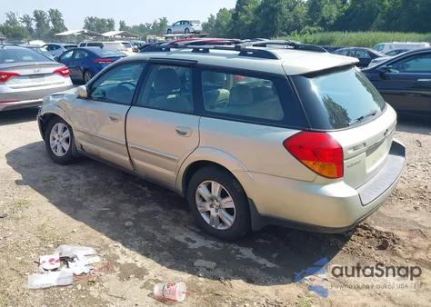 2005 Subaru Outback 2.5I Limited z USA, uszkodzony, nr VIN 4S4BP62C757386036